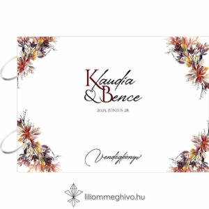 Írisz vendégkönyv digitális rajza