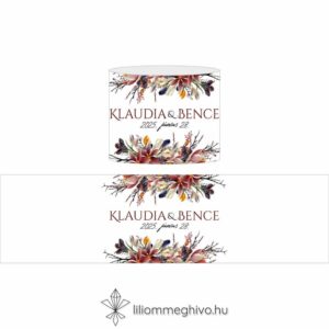 Írisz szalvétagyűrű virágos digitális rajza