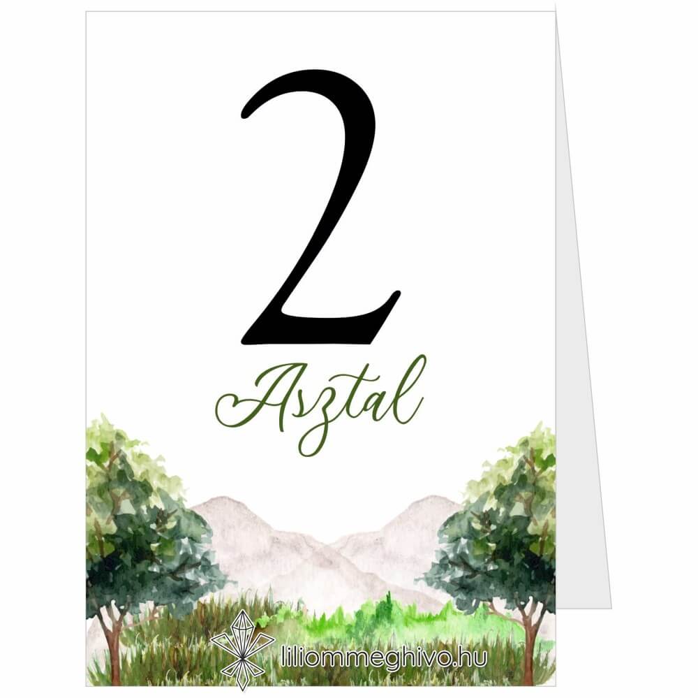 eskuvoi-asztalszam-ketoldalas-harsliget-liliommeghivo Hársliget esküvői Asztalszám képe sátor alak