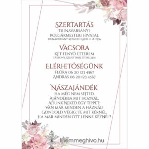 Mályva infókártya egyoldalas képe