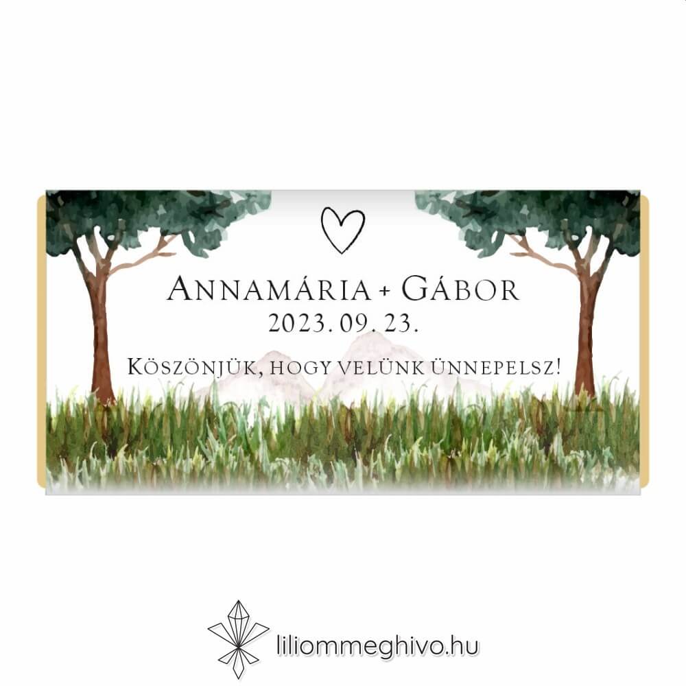 Hársliget csoki köszönetajándék