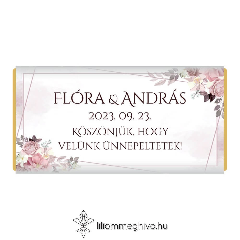 Mályva csoki köszönetajándék