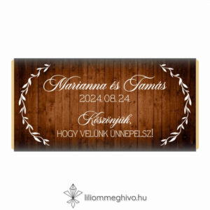 Pajta csoki köszönetajándék és Ültetőkártya