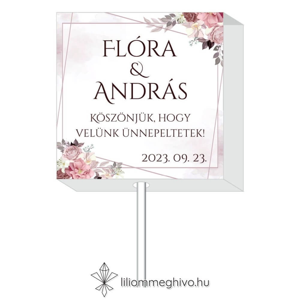 Írisz nyalóka köszönetajándék képe