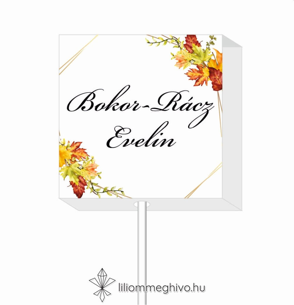 Napraforgó nyalóka köszönetajándék és Ültetőkártya