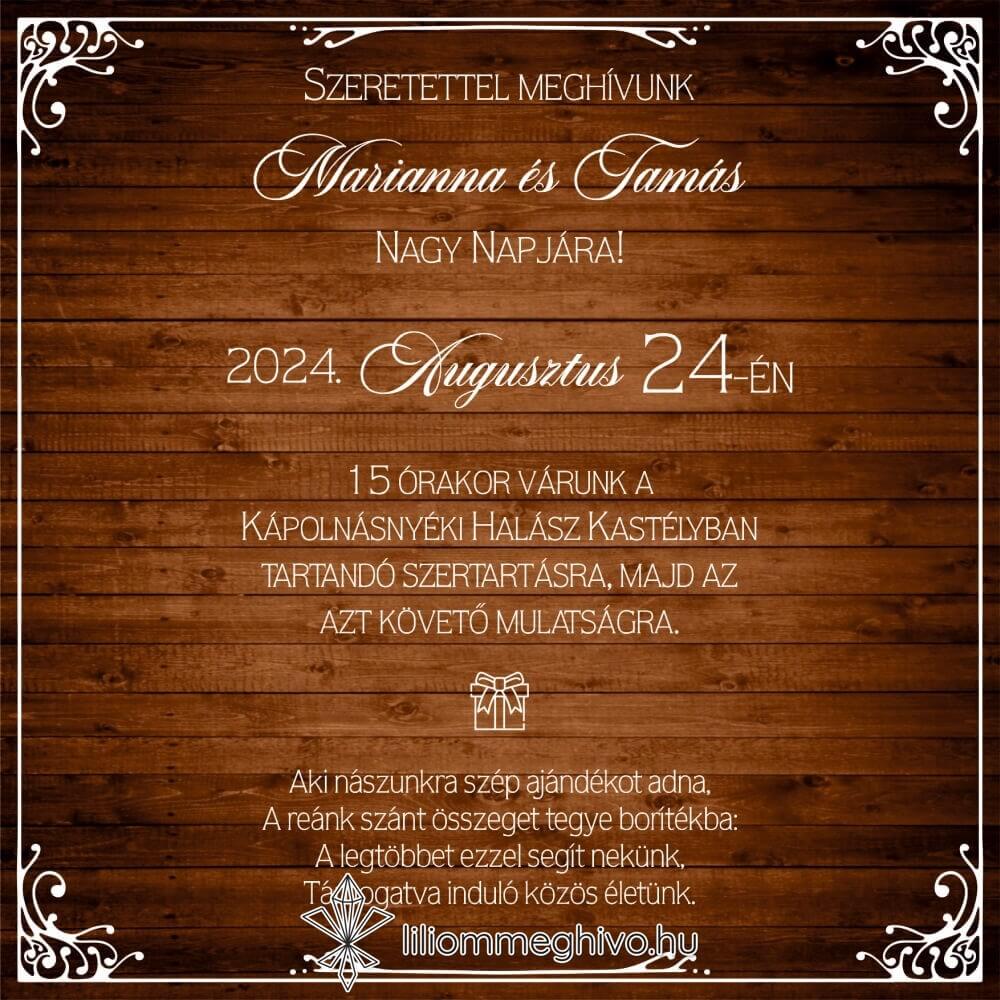 eskuvoi-meghivo-negyzetes-zsalya-liliommeghivo Pajta négyzetes esküvői meghívó deszka mintával