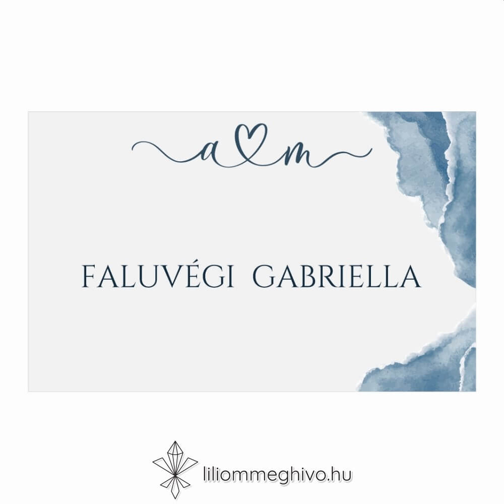 Fellegek esküvői ültetőkártya festett stílus egyoldalas