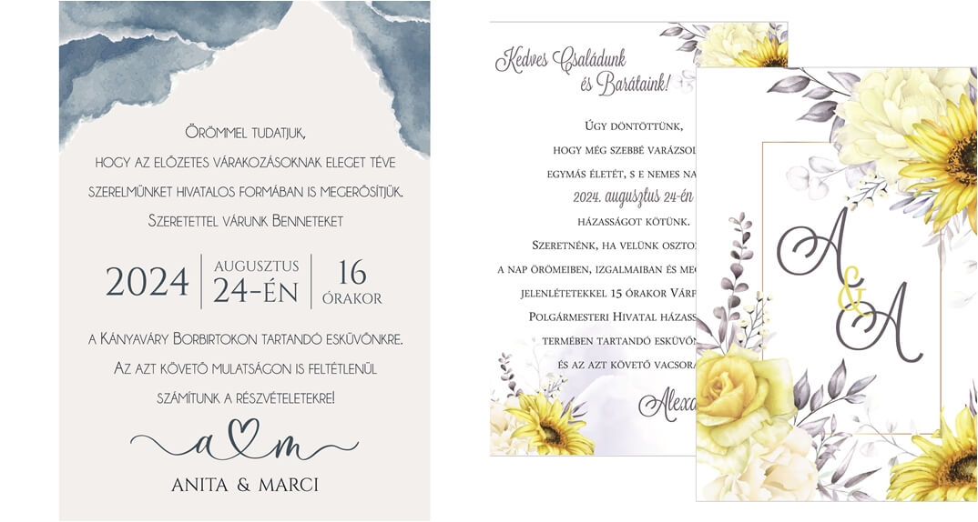 Esküvői meghívó oldalak blog kép