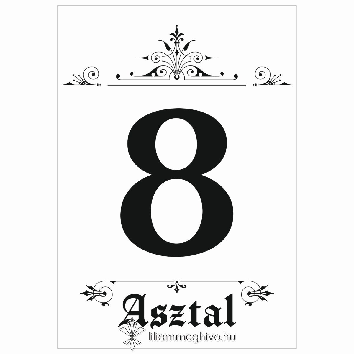 eskuvoi-asztalszam-egyoldalas-hirmondo-liliommeghivo Hírmondó esküvői asztalszám újság címlapra emlékeztető mintával egyoldalas