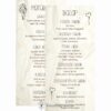 eskuvoi-menu-ketoldalas-cetli-liliommeghivo Cetli esküvői menükártya gyűrt papírra emlékeztető nyomattal és aranyos grafikával két oldalas